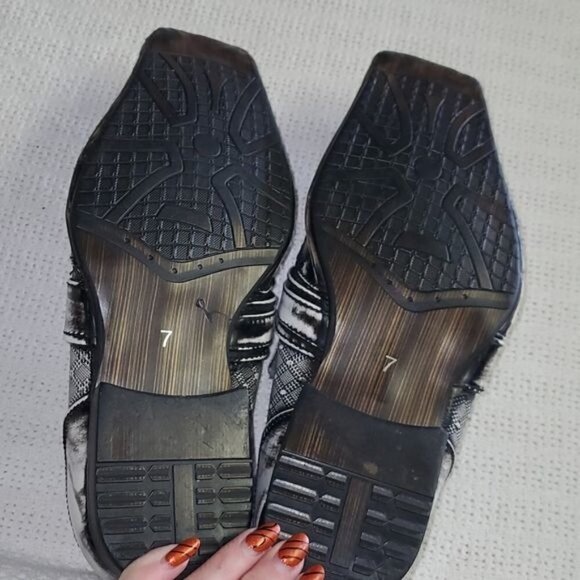 Evergreen Vintage Steampunk Halloween Costume Alligator Square Toe Sz 7‎ … - Picture 7 of 11